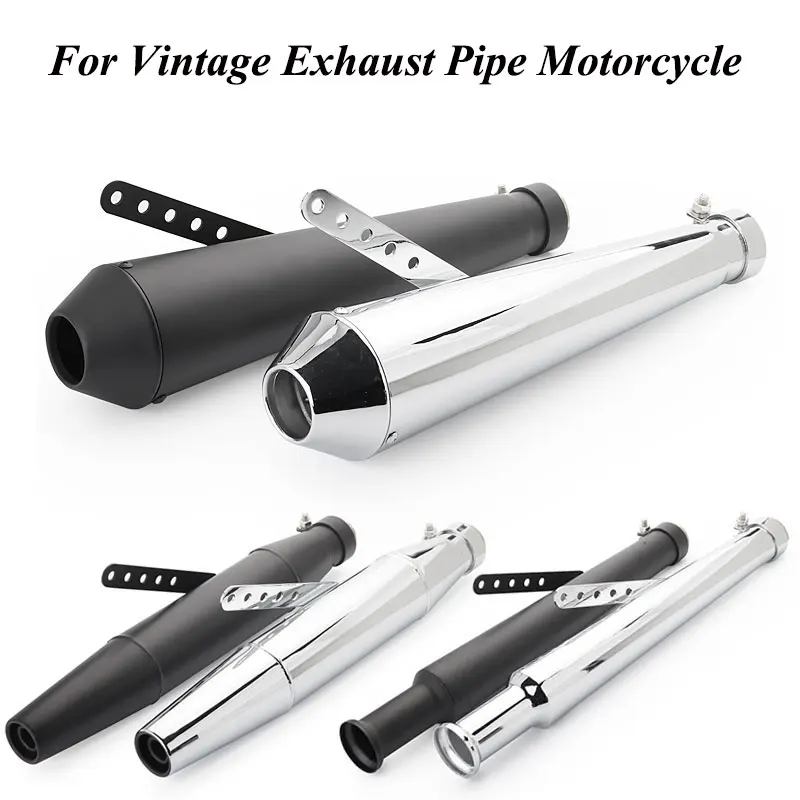 Кафе Racer выхлопной мотоцикл Akrapovic Escape мото труба глушитель старину Ретро