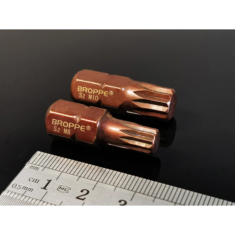 5 шт. Набор 30 мм Магнитная отвертка Torx биты 12 точек сплайн 10 мм шестигранный хвостовик отвертка Биты M5 M6 M8 M10 M12 механические ручные инструменты