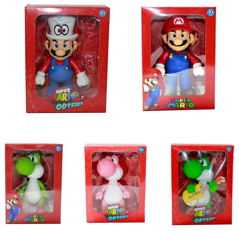 Оригинальные аниме игрушки Super Mario Bros Марио Луиджи Йоши гриб King Kong персиковая