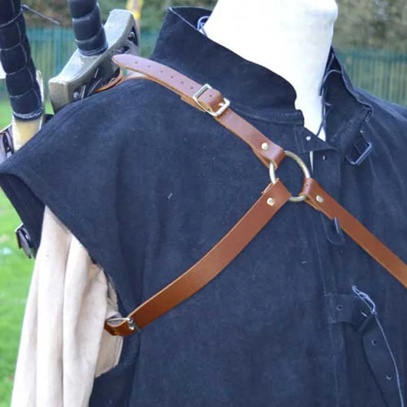 Средневековый рыцарь двойная подвеска наплечная шлейка держатель меча оболочка