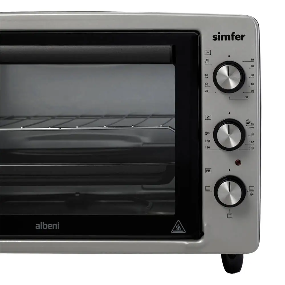 Мини-печь Simfer M3428 выпекает хлеб нержавеющая сталь духовка три режима работы |