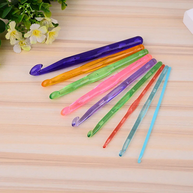 

9Pcs/Set Crochet Hooks Knit Knitting Needles Set Weave Craft Tools 3-12mm HK3