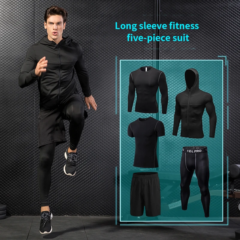 Горячая Распродажа: 5 шт. спортивный костюм для фитнеса колготки из дышащего