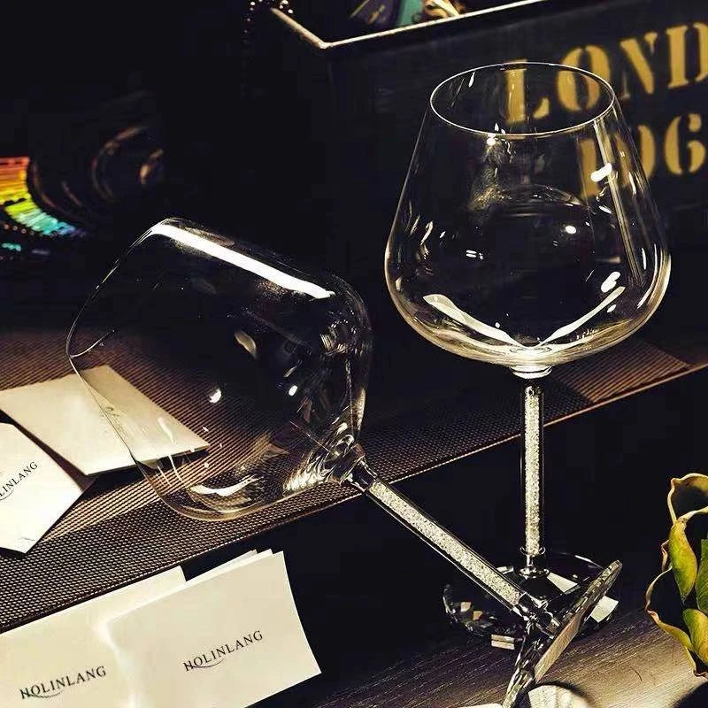 

High Grade Crystal Wine Glass, Tall Glass Decanter Set, 6 Large European-style Wine Glasses