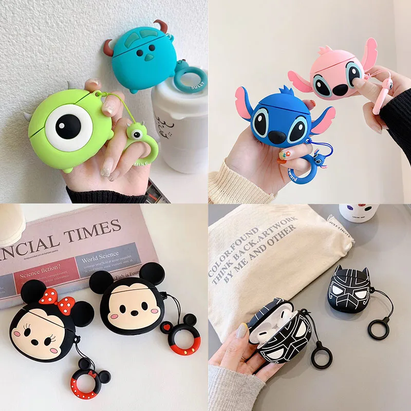 

Disney Cartoon Stitch Silicone Cases For Airpods 3 2 1 Protective Bluetooth Wireless Earphone Charging Cover For Airpods Pro