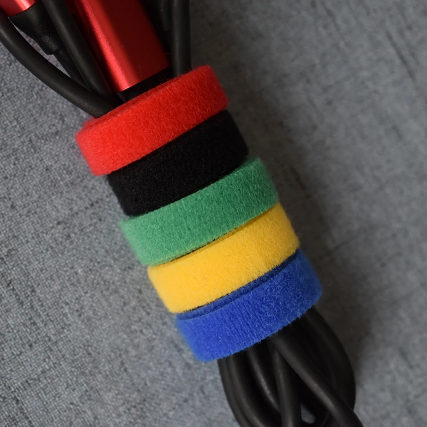 

Wide1cm Length 5m Magic Tape Hook And Loop Double Sided Bonding Fastener Without Glue For Bow Tie Strap Desktop Accessory