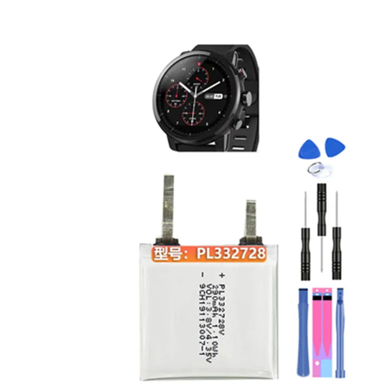 Аккумулятор для смарт-часов Huami Amazfit P/N PL332728V /PL402120V /PL372427V/ PL502524V |