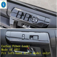 yimaautotrims auto accessory inner door armrest window glass lift button panel cover trim fit for toyota 4runner 2010 2019 abs