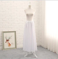 simple womens a line underskirt petticoat for prom evening party dress white long safety skirt