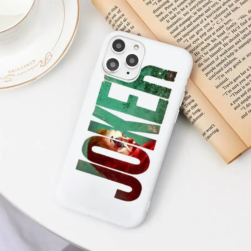 

Happy Face Joker HORROR high quality Phone Case shell Candy Color for iPhone 6 7 8 11 12 s mini pro X XS XR MAX Plus
