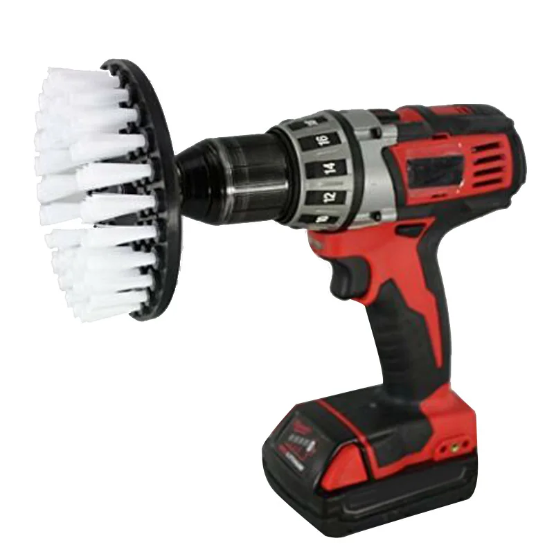 

2Pcs 5 Inch Drill Power Scrub Clean Brush For Carpet Tile Leather Plastic Wooden Furniture Car Interiors Household Supplies