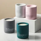 Круглый цементный сосуд для свечей, силиконовая форма, форма для чашек для бетонных свечей, Круглый пластырь для терраццо, контейнер для хранения бетона, форма