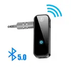 Адаптер передатчика 2 в 1, беспроводной Bluetooth 5,0, разъем 3,5 мм, для автомобильной музыки, аудио, C28, Aux, наушников, громкой связи