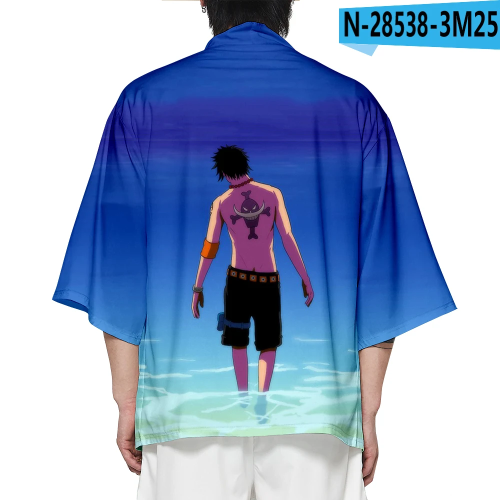 

One-Piece 3D Printing Japanese Kimono Haori Yukata Cosplay Women/Mens Fashion Summer Casual Cool Short Sleeve Cardigan