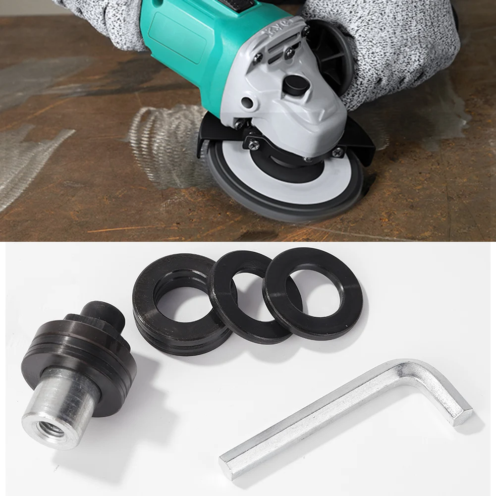 

9pcs M10 Angle Grinder Adapter Conversion Head Flange Nut Variable Slotting Grooving Machine Adapter Kit Wrench Machinery Tool