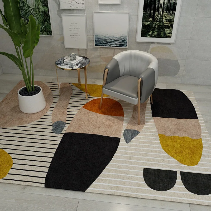 nordic modern carpet geometric rug and carpets for living bedroom floor kids play mat bathroom home door mat bedside yoga pad free global shipping