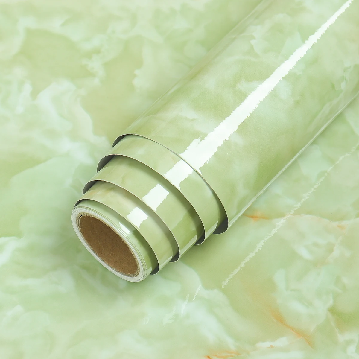 

Shiny Marble Pattern Stickers PVC Wallpaper High Quality Self-adhesive Waterproof Restoration Kitchen Countertop Stickers