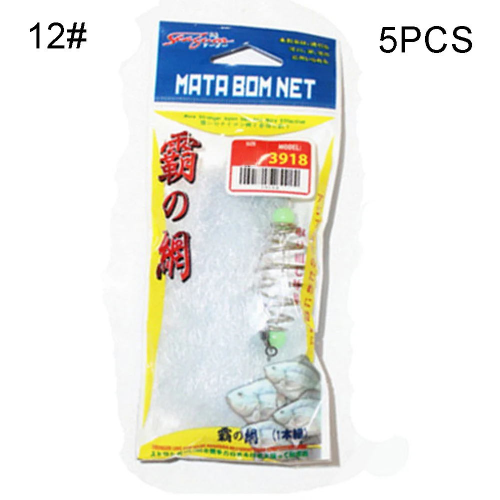 5 шт. рыболовная сеть липкая Ловушка с ночными огнями пружинная нейлоновые снасти