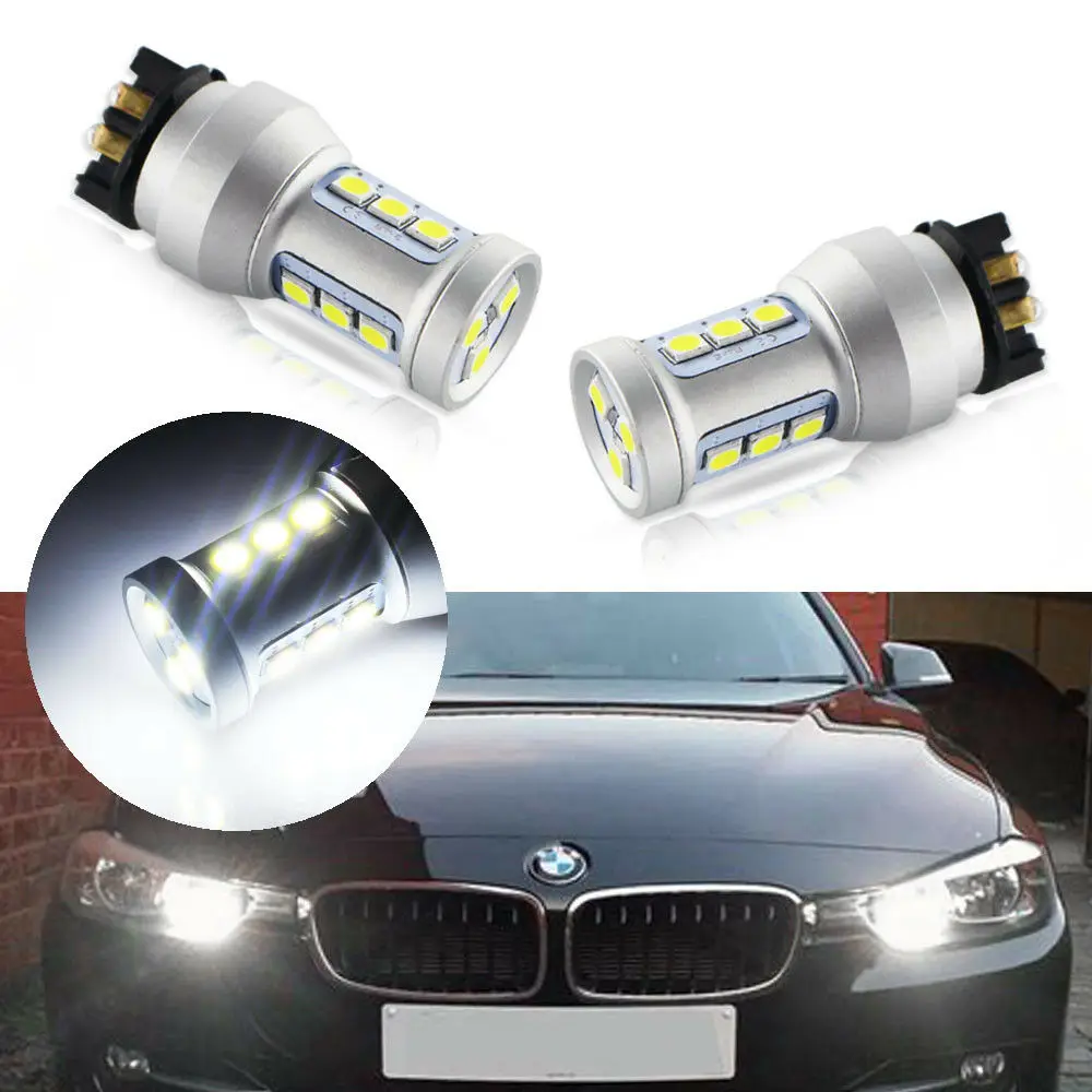 2 шт. Янтарный Белый PW24W светодиодный Canbus без ошибок PWY24W фонарь для Audi A3 A4 A5 Q3 V W MK7