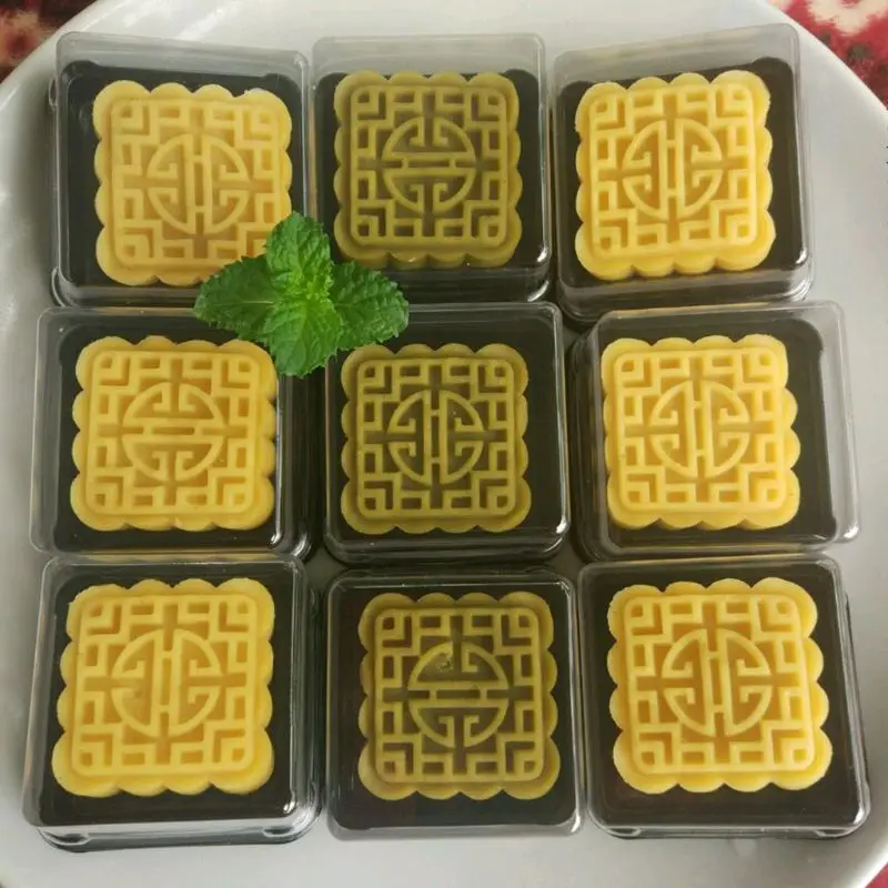 50 г форма для лунного торта 6 марок квадратная бочка Mooncake ручная прессформа