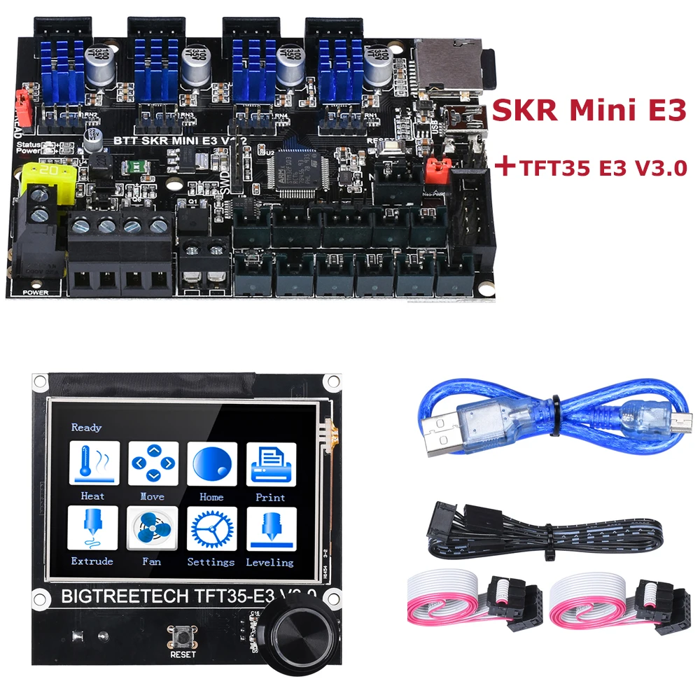 32 битная плата BIGTREETECH SKR Mini E3 V1.2 встроенная TMC2209 + Φ V3.0 сенсорный экран детали для 3D