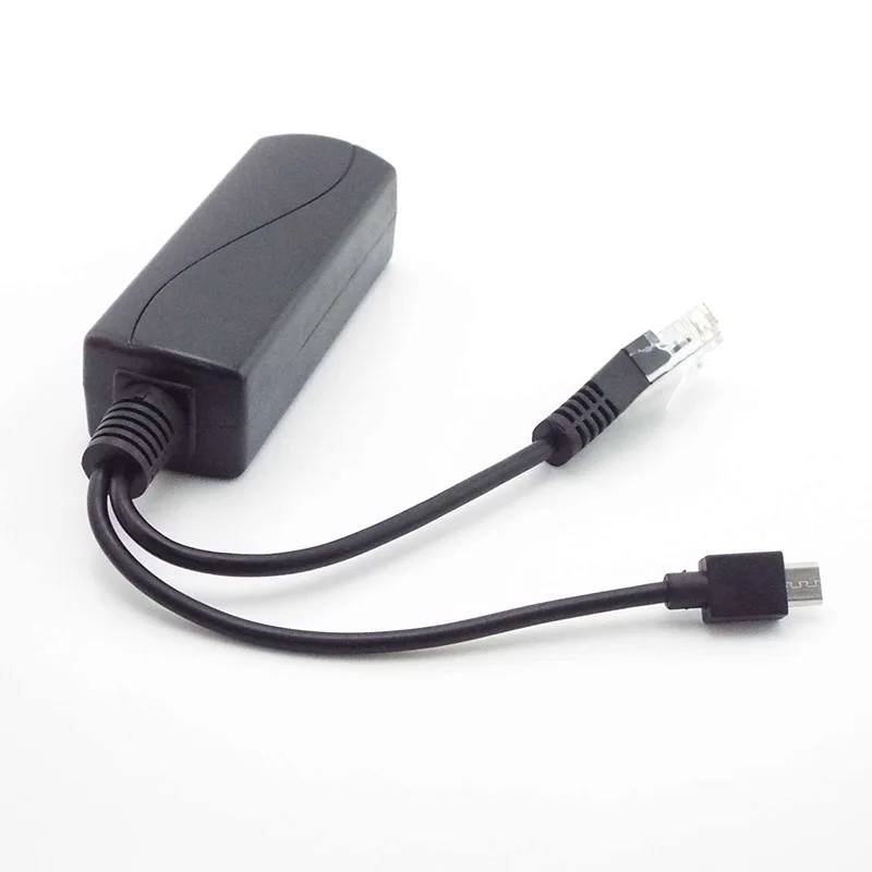 Новый разветвитель PoE 5 в POE Micro usb Power Over Ethernet 48 В до стандартный разъем USB для Raspberry Pi