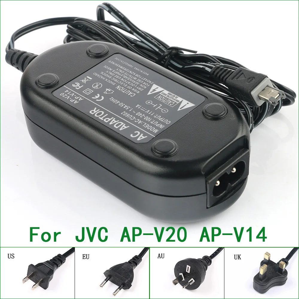 AC Мощность адаптер/Зарядное устройство для JVC AP-V14U AP-V15U AP-V16U AP-V17 AP-V18U AP-V19U AP-V20U AP-V21U