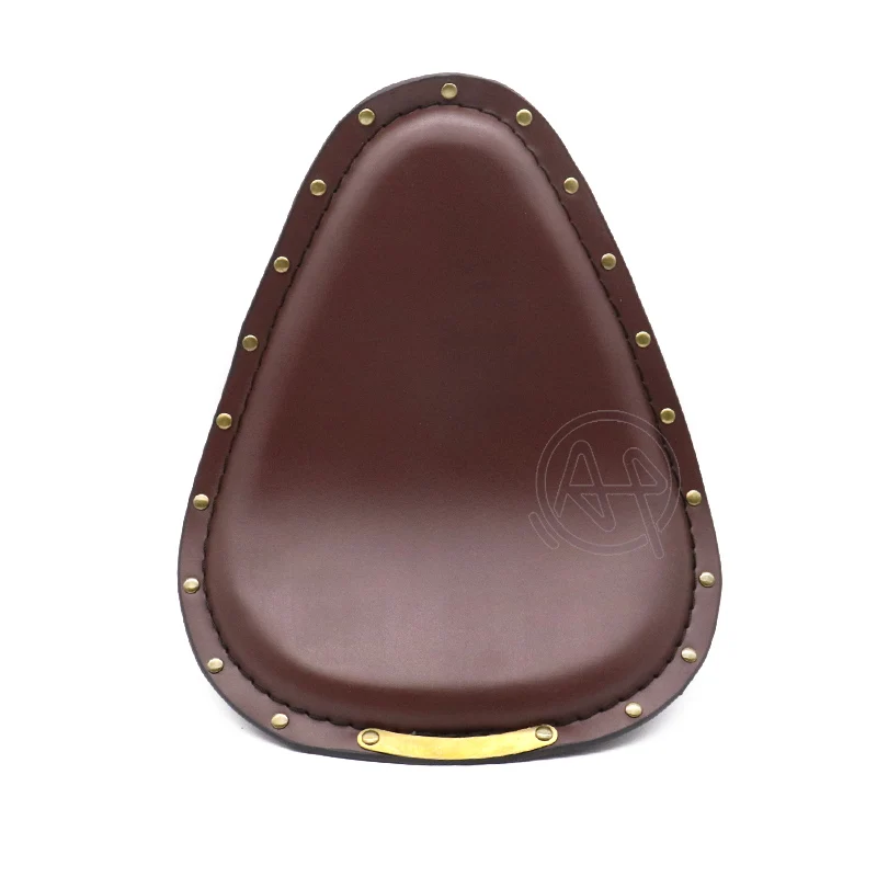 Универсальное мотоциклетное Ретро коричневое сиденье из искусственной кожи + 3