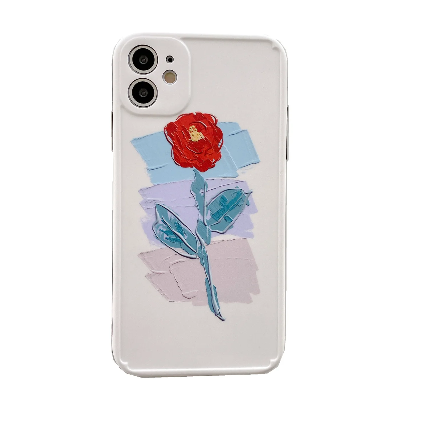 

Retro Sweet Rose Painting Phone Case For iPhone 11 Pro Max case Cute Silicone cover for iPhone XS MAX XR X 7 8 7 Plus 7Plus Case