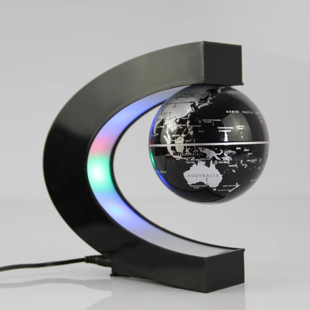 Магнитный парящий в воздухе светящийся 3 дюймов земной шар праздник