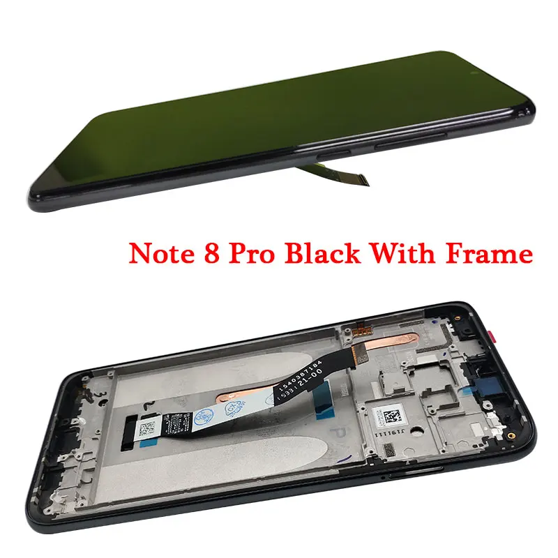Оригинальный ЖК дисплей для Xiaomi Redmi Note 8 note8 Pro экран с рамкой Замена экрана
