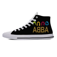 abba heavy metal band icon mens womens designer leisure sneakers men casual canvas shoes
