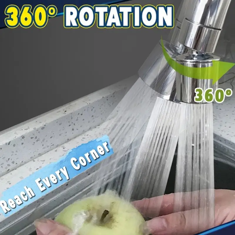 Кухня Раковина аэратор твердая латунь большой угол поворотный кран 2 функции 1 8 gpm