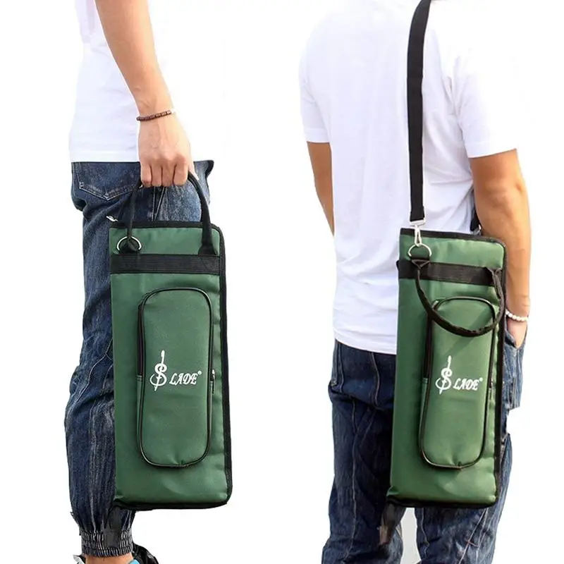 Чехол для барабанных палочек сумка молоточков с внешним карманом и напольными