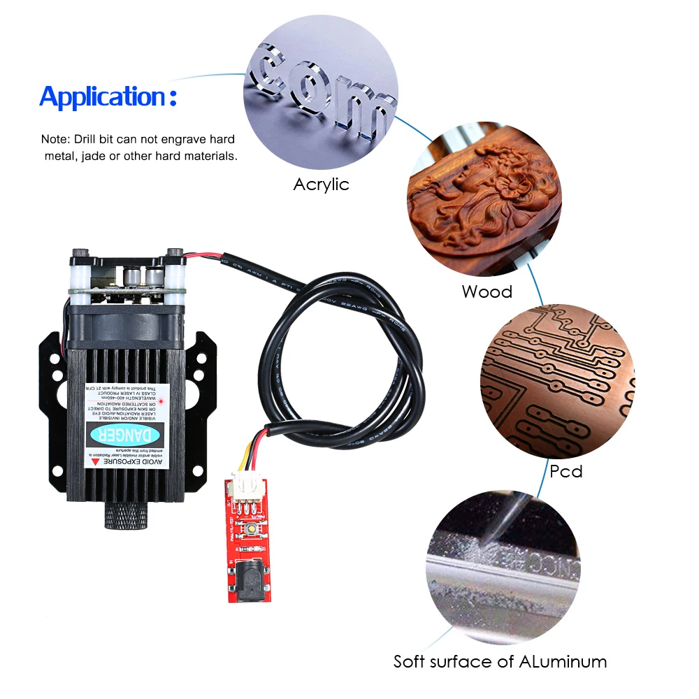 Лазерная головка 20 Вт лазерный модуль с сине фиолетосветильник лазерные детали