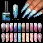 Блестящий полуперманентный Гель-лак для ногтей UR SUGAR с синими блестками термальный Гель-лак для ногтей Гель-лак отмачиваемый УФ-гель все для маникюра