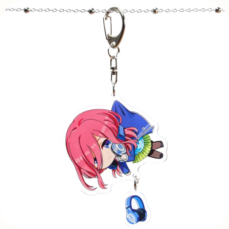 

Fashion Quintessential Quintuplets Keychain Toys Anime Yotsuba Itsuki Keychian Cute Nakano Ichika Nino Miku Key Chain On The Bag
