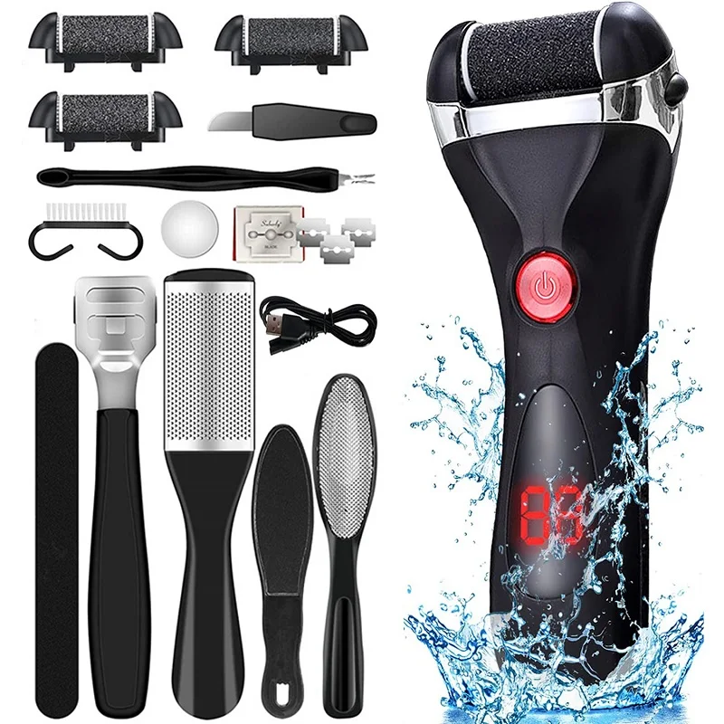 

Electric Foot File Grinder Callus Remover Hard Cracked Dead Dry Skin Removal Feet Pedicure Tools Rechargeable Foot Care Tool