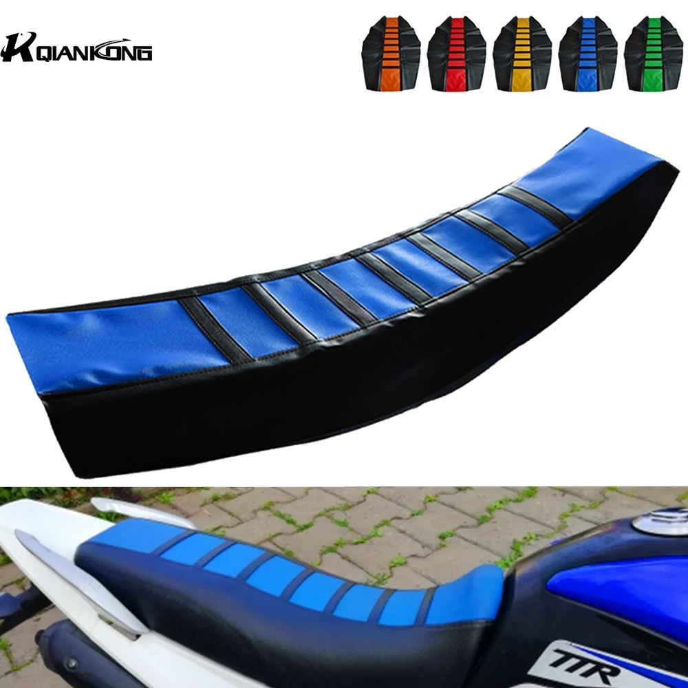 Для Yamaha yz wr SEROW225 TTR XT TRICKER Suzuki RM85 RM RMX RMZ DR 250SB резиновый полосатый захват мягкий