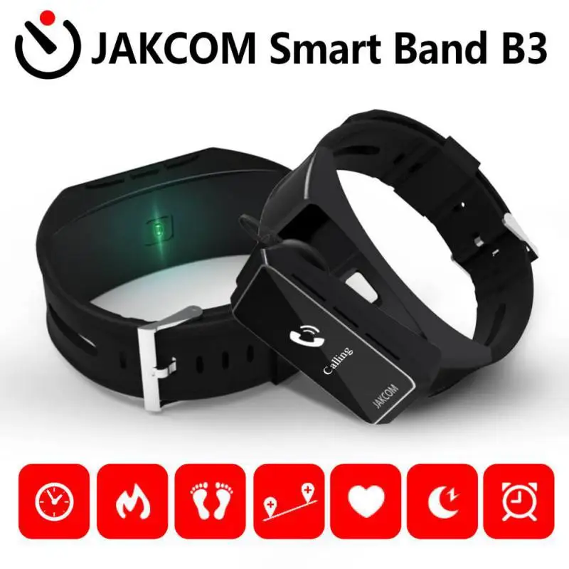 Смарт-браслет JAKCOM B3 с Bluetooth беспроводные наушники монитором сердечного ритма