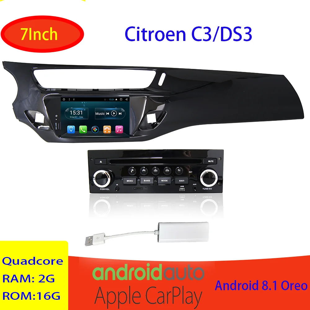 Автомобильный мультимедийный видеоплеер No DVD для Citroen C3 DS3 picasso 0 android Авто радио