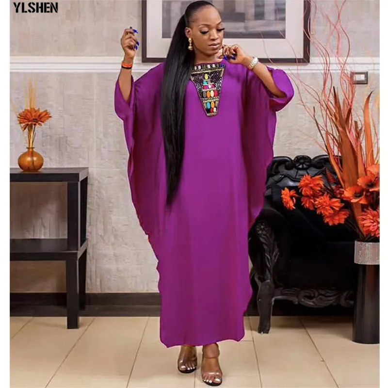 

African Dresses For Women African Clothes Africa Dress Beaded Dashiki Clothing Ankara Plus Size Robe Africaine Femme Woman Dress