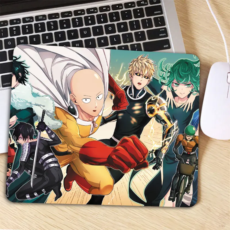 

Большая Акция, коврик для игровой мыши One Punch Man, резиновый коврик для мыши, маленький размер для игровой мыши 18x22 см