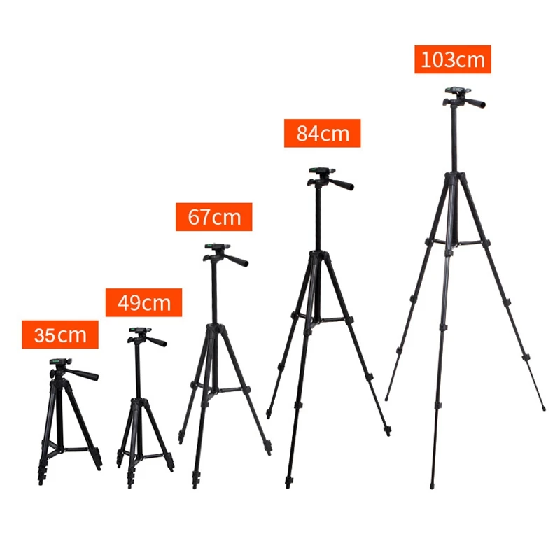Camera Tripod 40 Inch/100cm Lightweight Live Streaming with Phone Holder and Bag for Max Load 2KG | Электроника