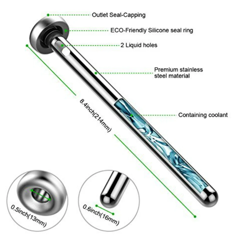 304 стальной охладитель для напитков палка пива шампанского виски охлаждающая