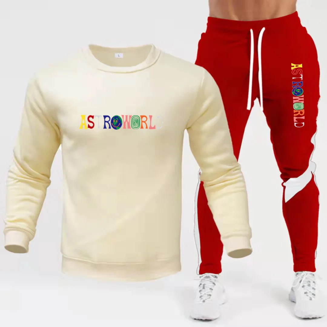 

TRAVIS SCOTT ASTROWORLD hope you are here HOODIES fashion letters ASTROWORLD HOODIE streetwear + pants men's pullover sweatshirt