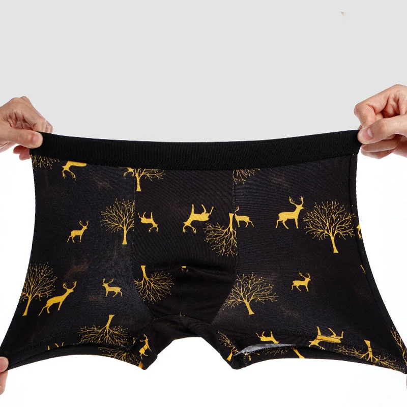 8Pcs/Lot Men Underwear Boxers Shorts Silk Underpants Comfortable Man's Underwear Breathable Soft Panty High Quality Male Panties