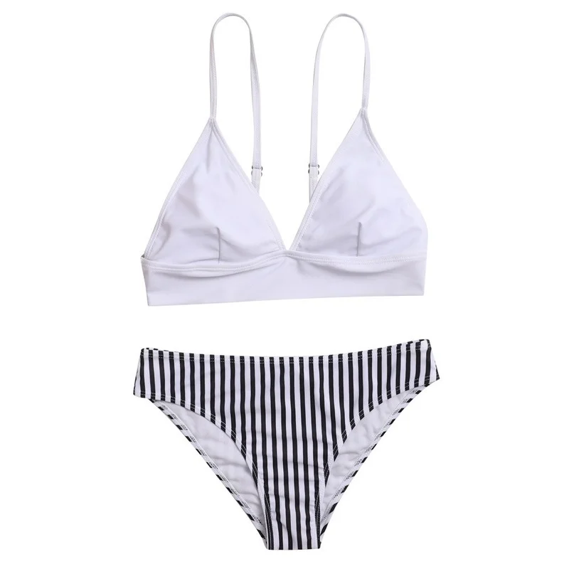 

2021 New Women's Swimwear Hot Sale Striped Bikini 2-Piece Swimsuit Female Swimwear Women