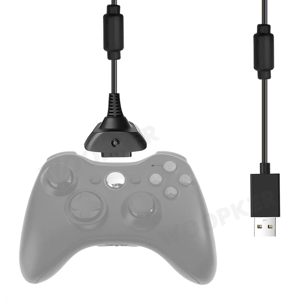 Для Xbox 360 геймпад беспроводной консоли зарядный кабель 1 5 м USB зарядное устройство