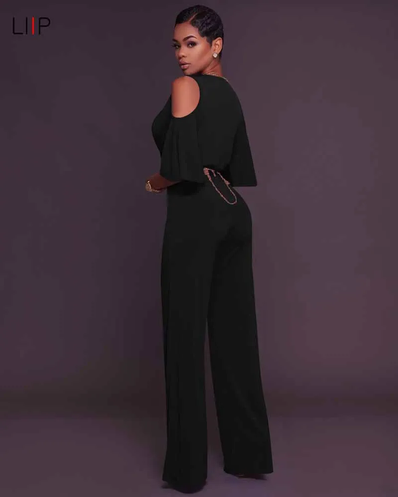summer sexy bodycon jumpsuit boho harem jumpsuit rompers womens jumpsuits LIIP body women plus size 3186